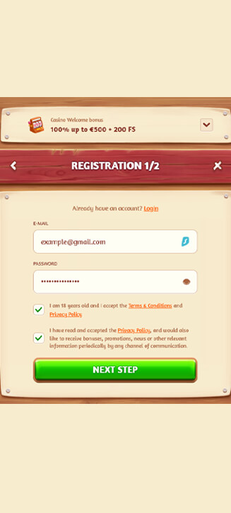 Processo di registrazione di BillyBets su smartphone Processo di registrazione di BillyBets su smartphone